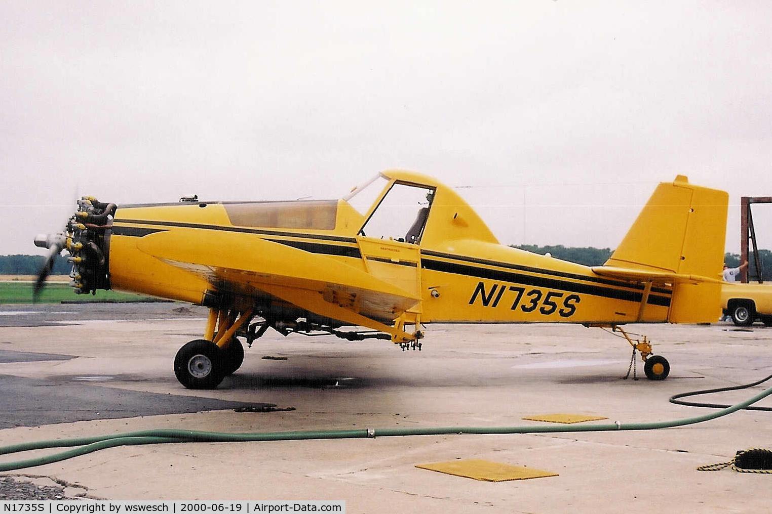 N1735S, 1968 Aero Commander S2R C/N 1438R, 1968 Aero Commander S-2R, #1438R, with Weatherly tail.  Custom Air-Roe, Arkansas.