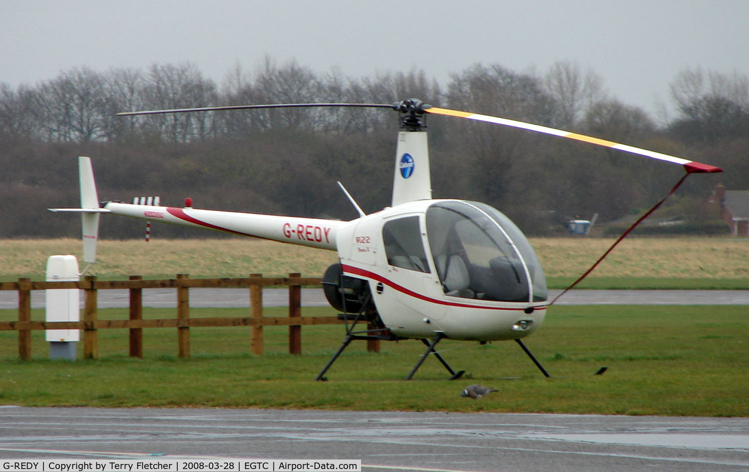 G-REDY, 2002 Robinson R22 Beta C/N 3402, Part of the General Aviation activity at Cranfield