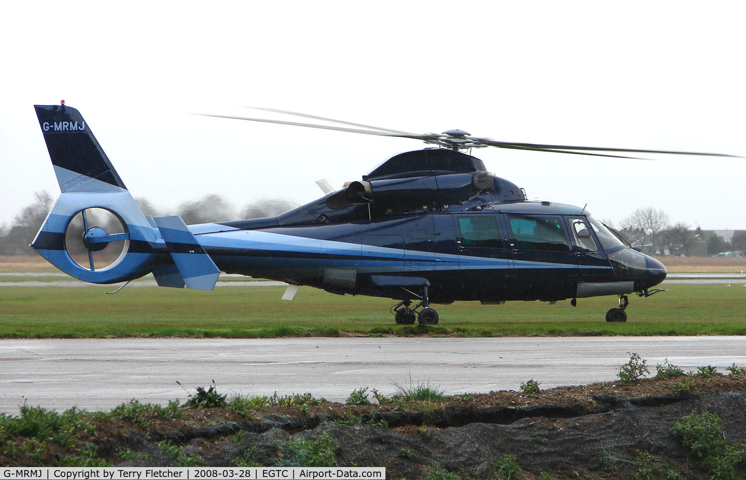 G-MRMJ, 2005 Eurocopter AS-365N-3 Dauphin 2 C/N 6713, Visiting helicopter to Cranfield