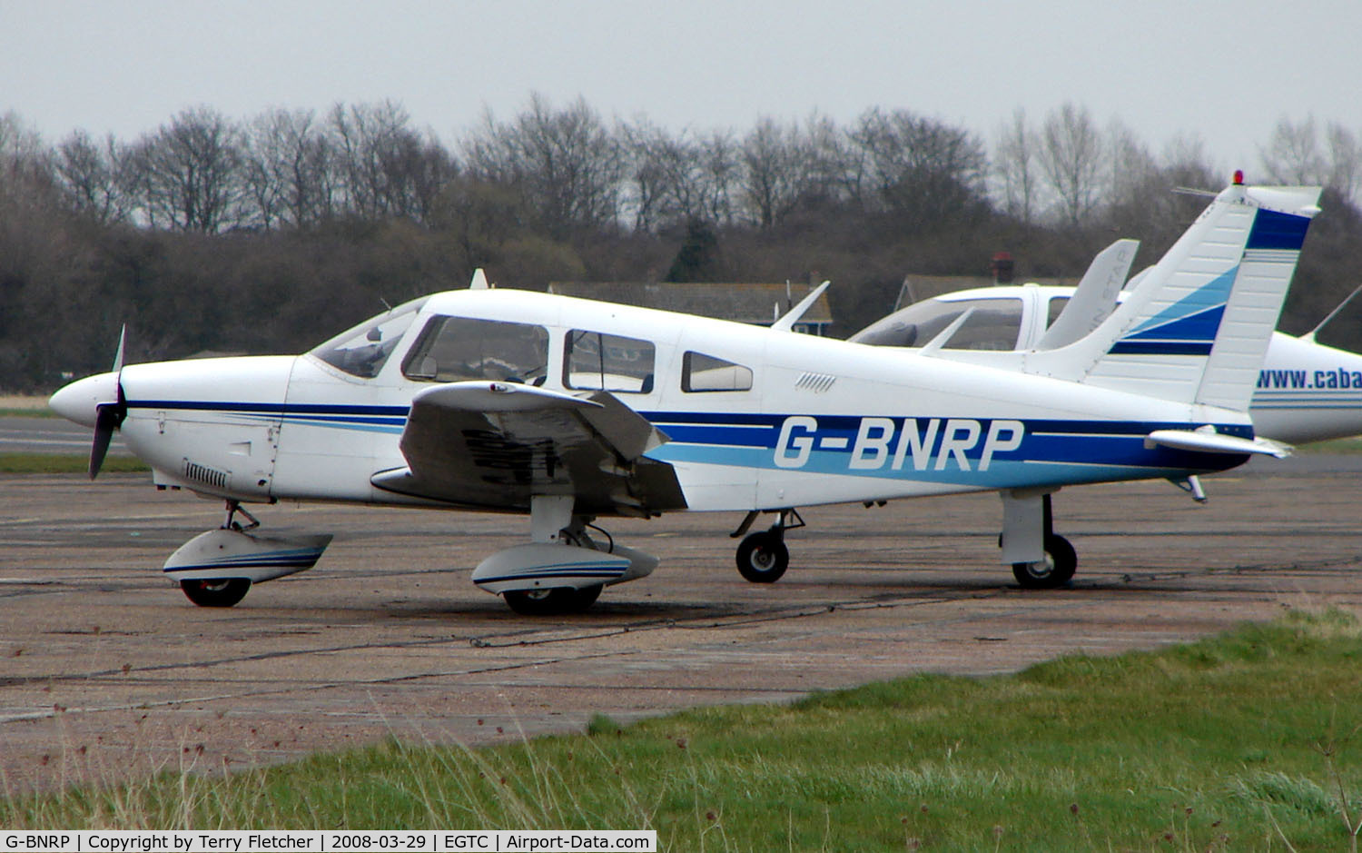 G-BNRP, 1977 Piper PA-28-181 Cherokee Archer II C/N 28-7790528, Part of the General Aviation activity at Cranfield
