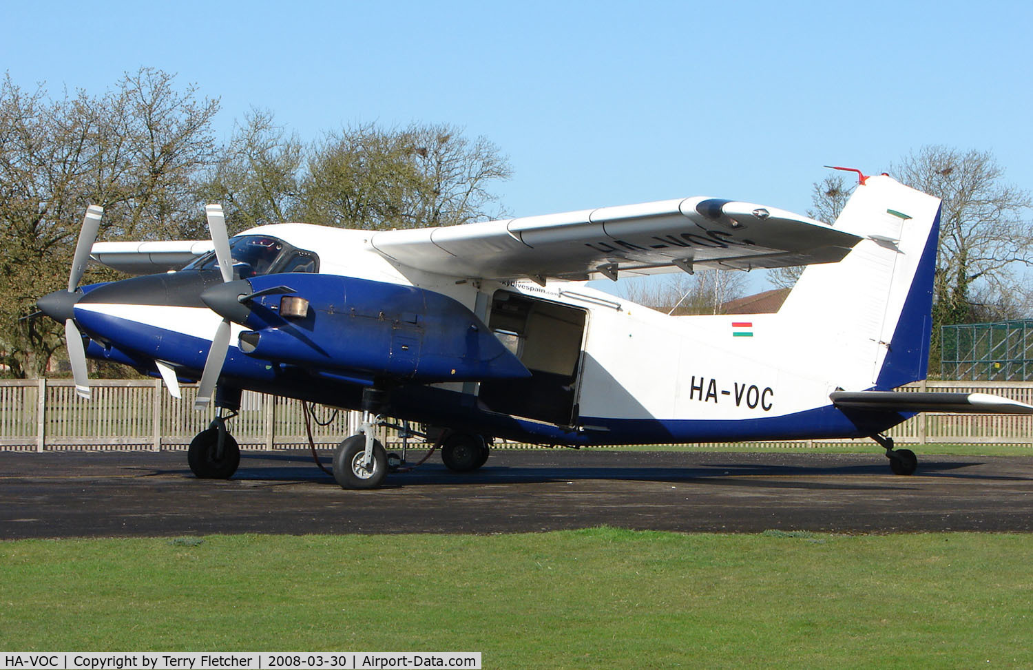 HA-VOC, Dornier Do-28G-2 Skyservant C/N 4331, Skydiving platform at Weston-on-the-Green , Oxfordshire