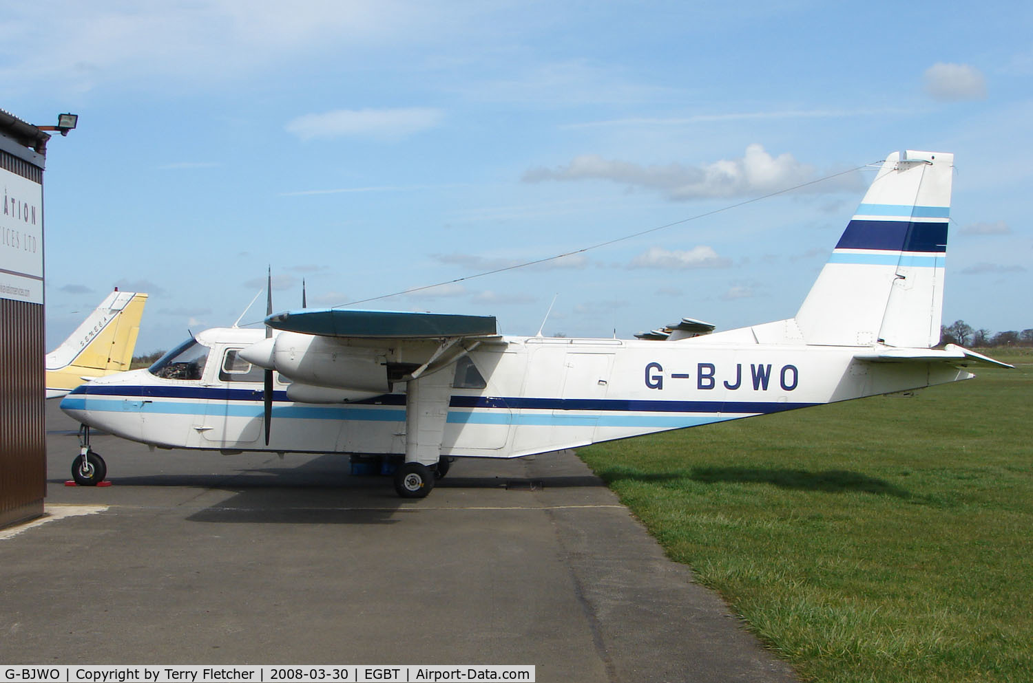 G-BJWO, 1973 Britten-Norman BN-2A-26 Islander C/N 334, The Buckinghamshire airfield at Turweston always has a good variety of aircraft movements