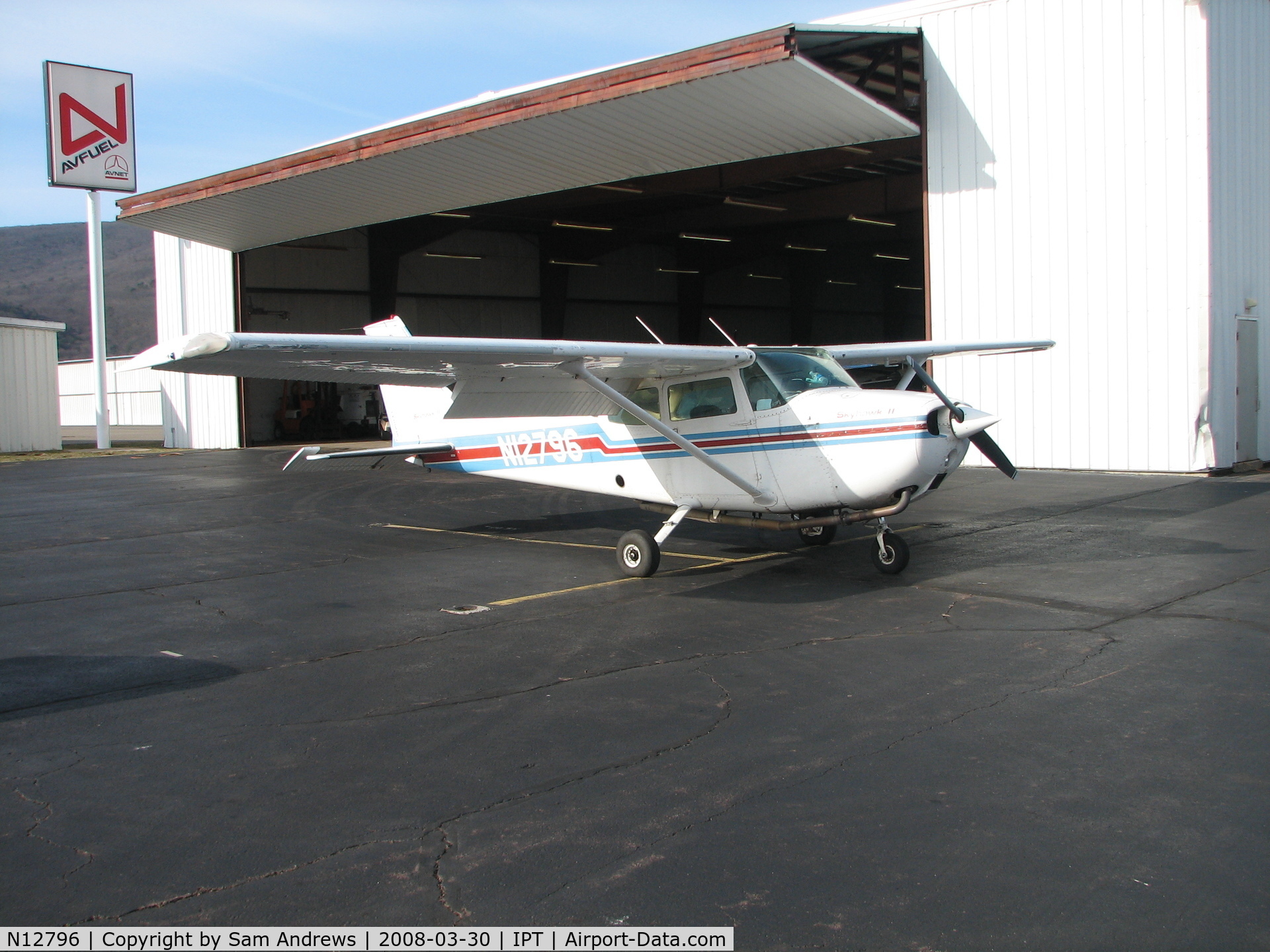 N12796, 1973 Cessna 172M C/N 17262267, On the ramp. Long way from home.