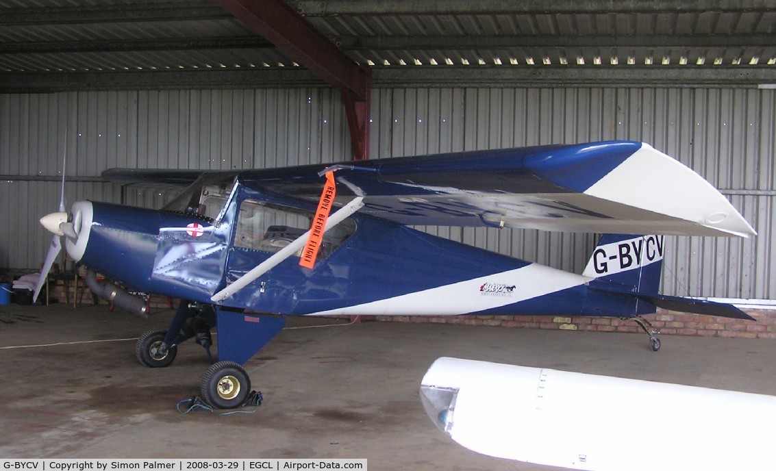 G-BYCV, 1998 Murphy Maverick 430 C/N PFA 259-12925, Maverick in the hangar at Fenland