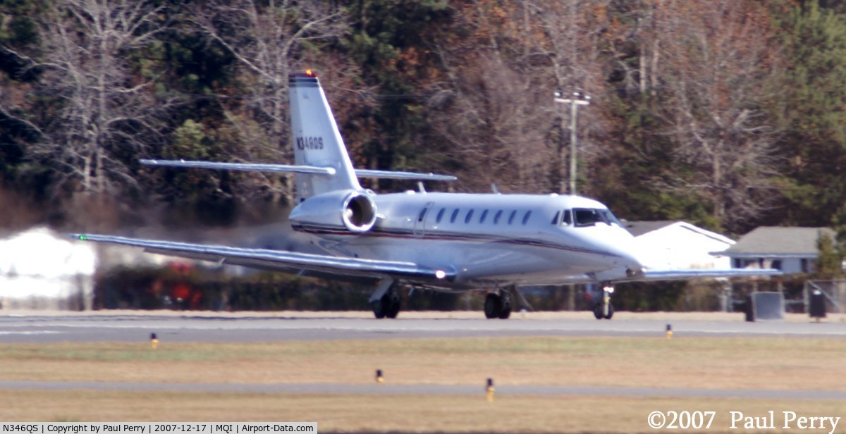 N346QS, 2004 Cessna 680 Citation Sovereign C/N 680-0013, Throttling up, and ready to ride