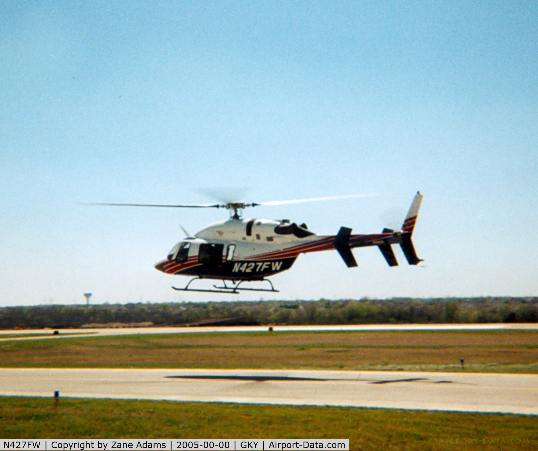 N427FW, 2001 Bell 427 C/N 56002, Bell Helicopter company photo ship during BA-609 (N609TR) flight testing