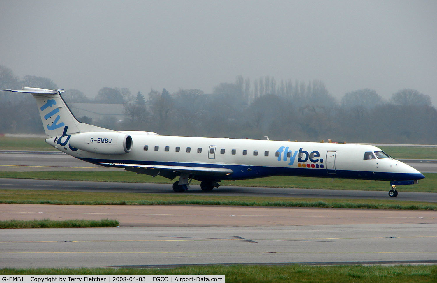 G-EMBJ, 1999 Embraer ERJ-145EU (EMB-145EU) C/N 145134, Flybe Emb145 at Manchester (UK)