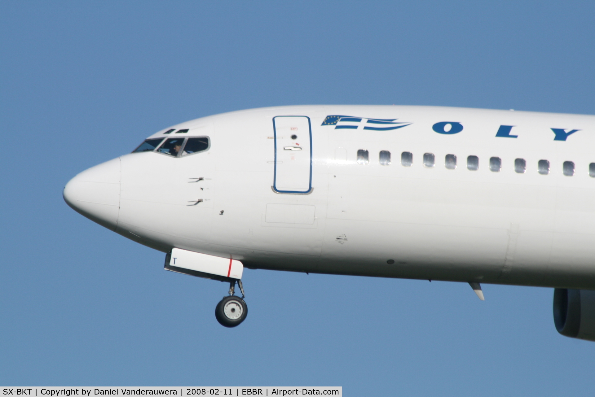 SX-BKT, 1995 Boeing 737-4Q8 C/N 25377, arrival of flight OA145 to rwy 25L