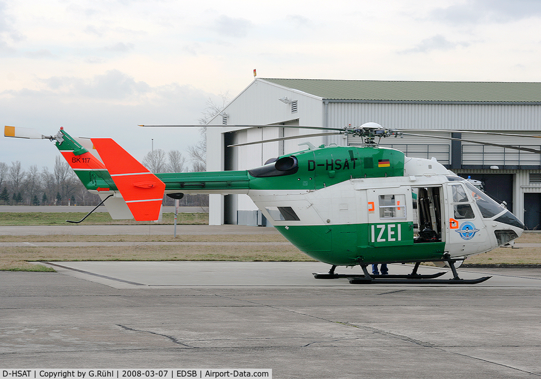 D-HSAT, Eurocopter-Kawasaki BK-117B-2 C/N 7233, Germany - Police Eurocopter BK117 B-2