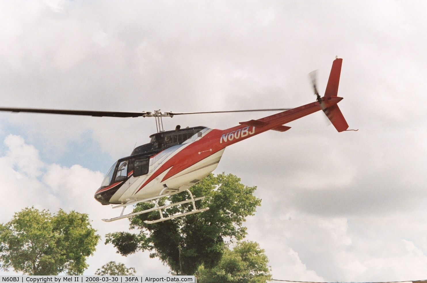 N60BJ, 1981 Bell 206B C/N 3454, Departing on a sightseeing tour