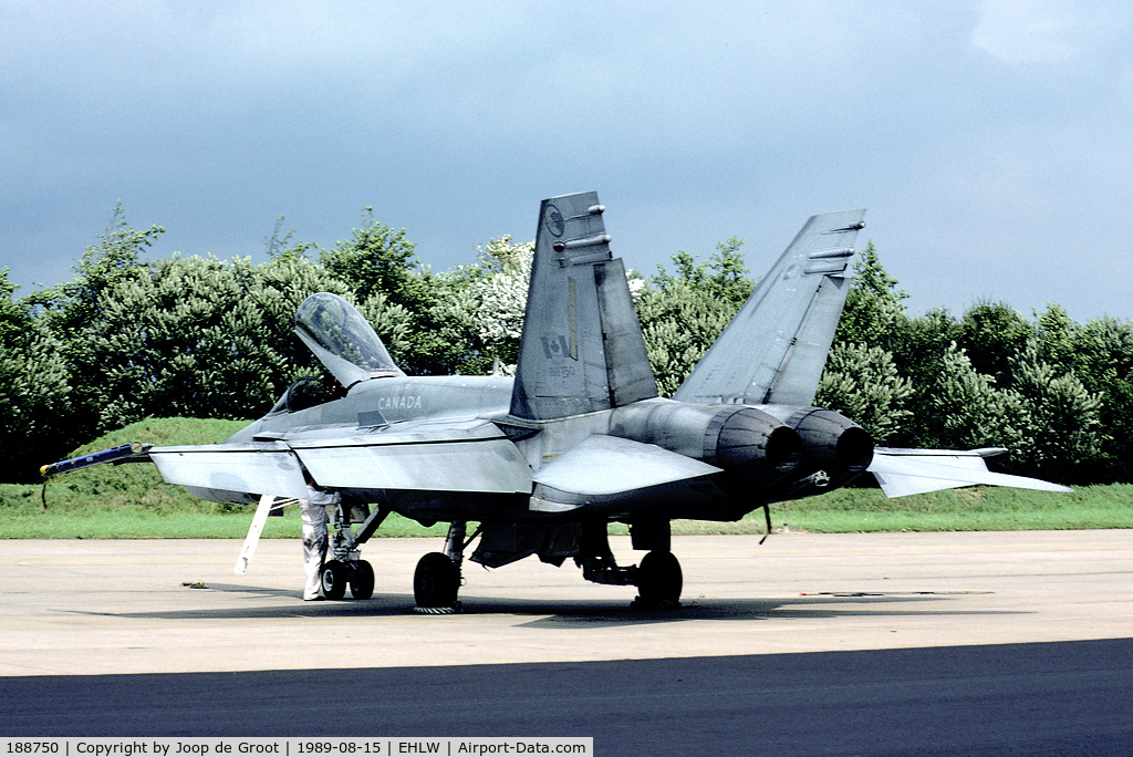 188750, McDonnell Douglas CF-188A Hornet C/N 0237/A188, Durig the late eighties and the nineties Canadian Hornets were regular visitors to my home base.