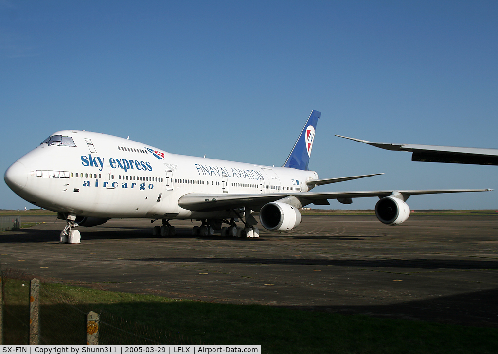 SX-FIN, 1979 Boeing 747-283B C/N 21575, Stored at CHR after company failure...