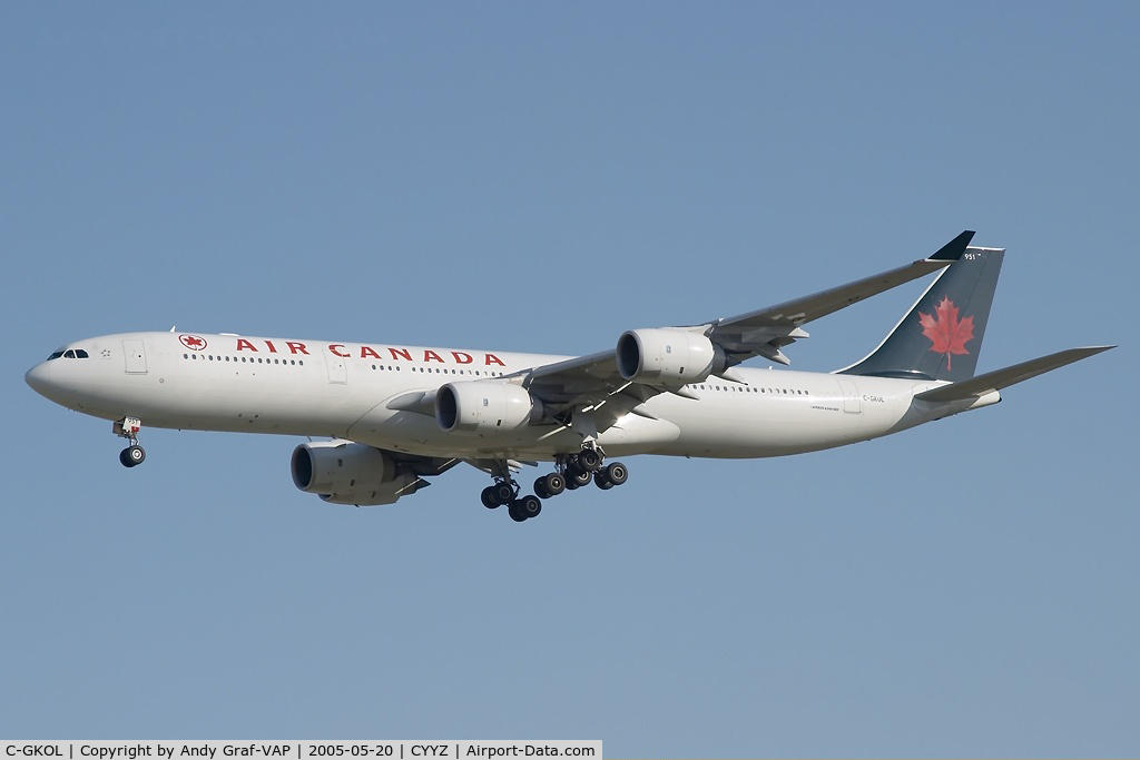 C-GKOL, 2003 Airbus A340-541 C/N 445, Air Canada A340-500