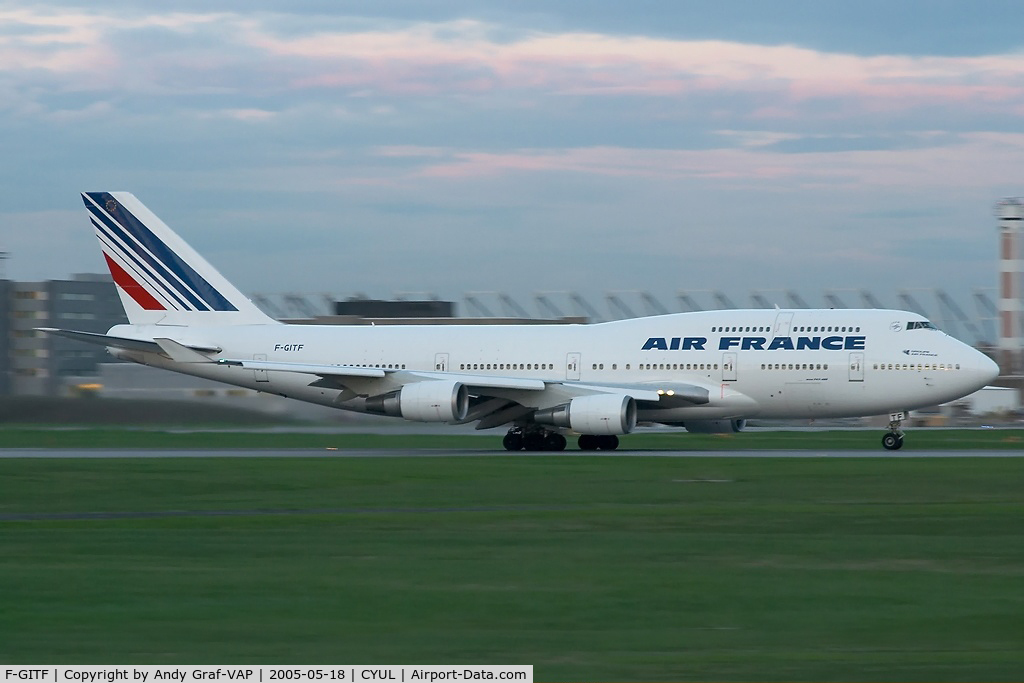 F-GITF, 1992 Boeing 747-428 C/N 25602, Air France 747-400