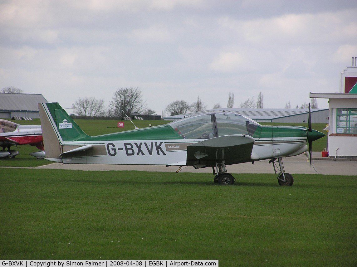 G-BXVK, 1998 Robin HR-200-120B C/N 326, Robin visiting Sywell from Sibson