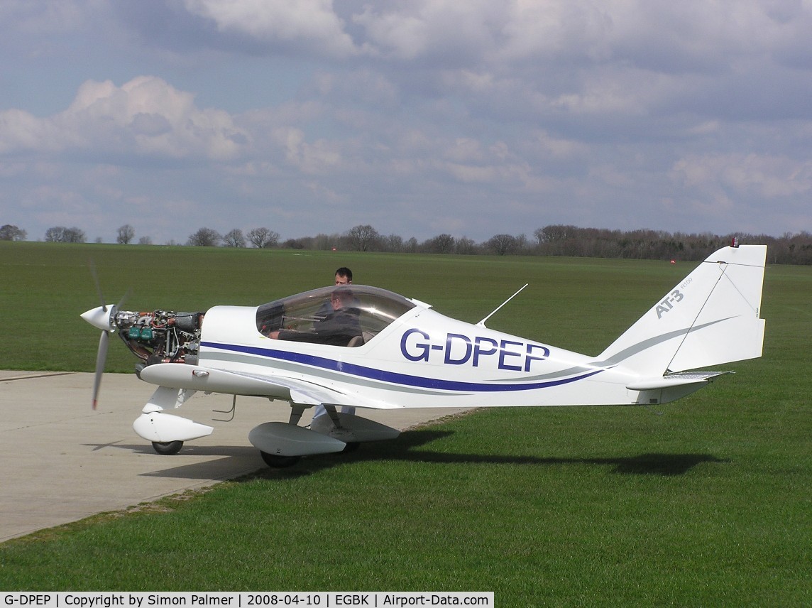 G-DPEP, 2007 Aero AT-3 R100 C/N AT3-027, Aero AT-3 doing engine runs at Sywell
