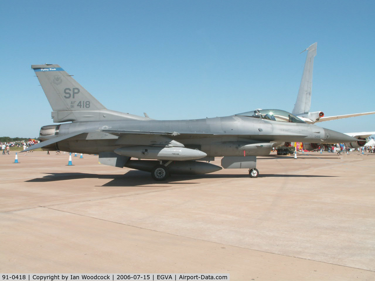 91-0418, General Dynamics F-16CJ Fighting Falcon C/N CC-116, General Dynamics F-16C/52 FW/RAF Fairford