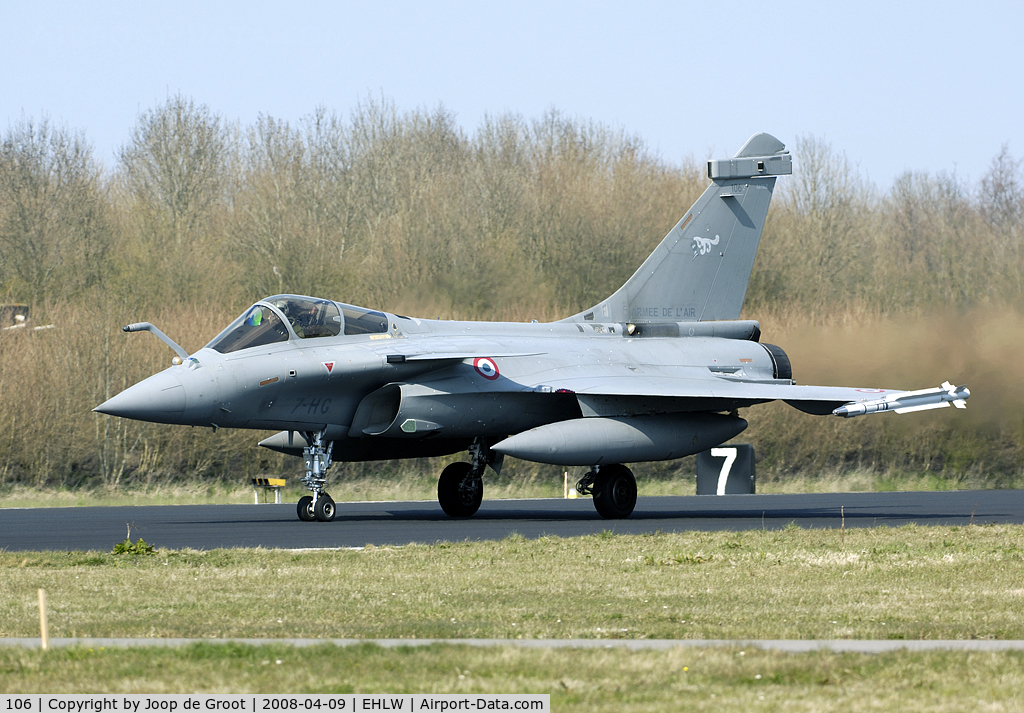106, Dassault Rafale C C/N 106, A new bird in the skies: the Dassault Rafale. Seen during the exercise Frisian Flag 2008