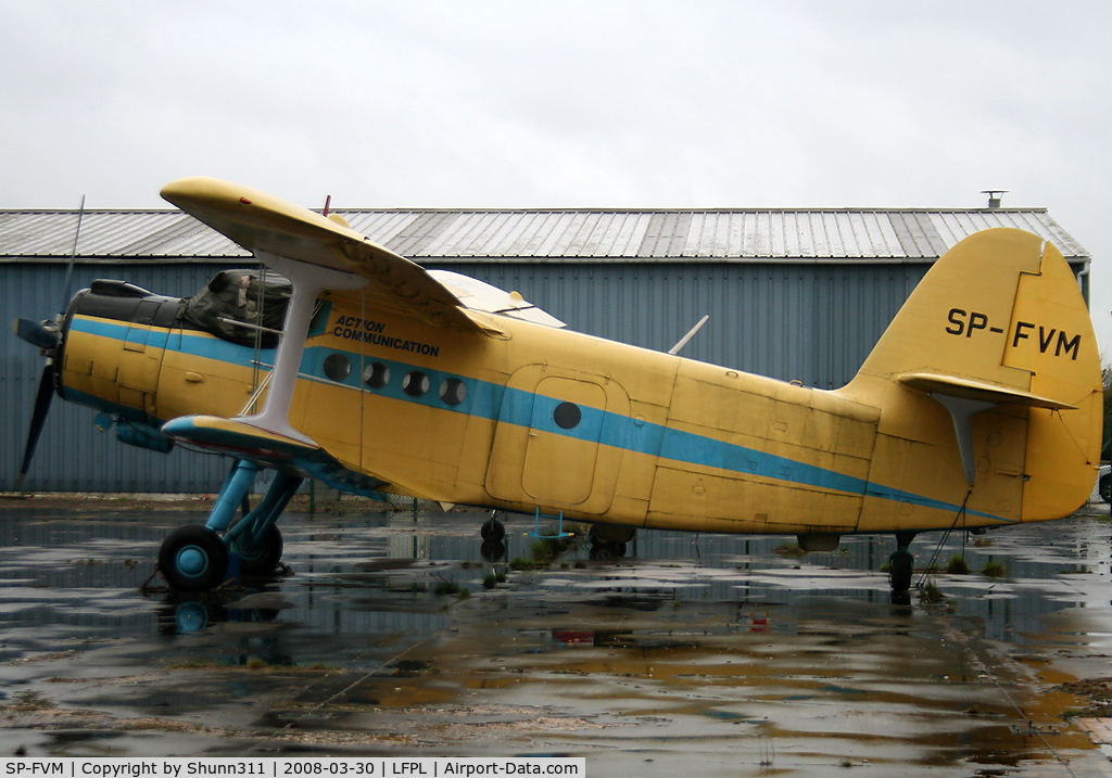SP-FVM, Antonov An-2 C/N 1G188-35, Parked at LFPL...