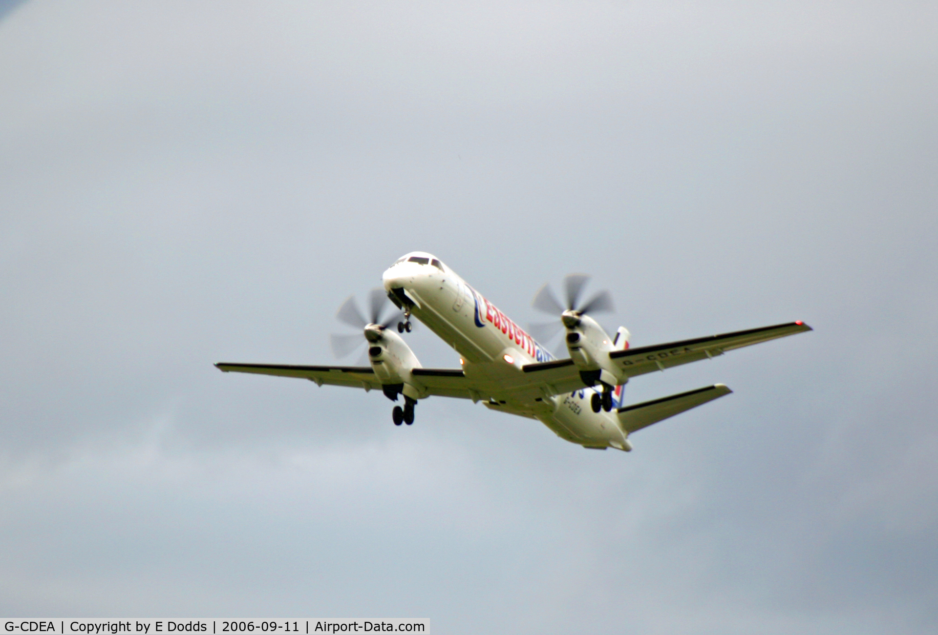 G-CDEA, 1994 Saab 2000 C/N 2000-009, Take off from Inverness
