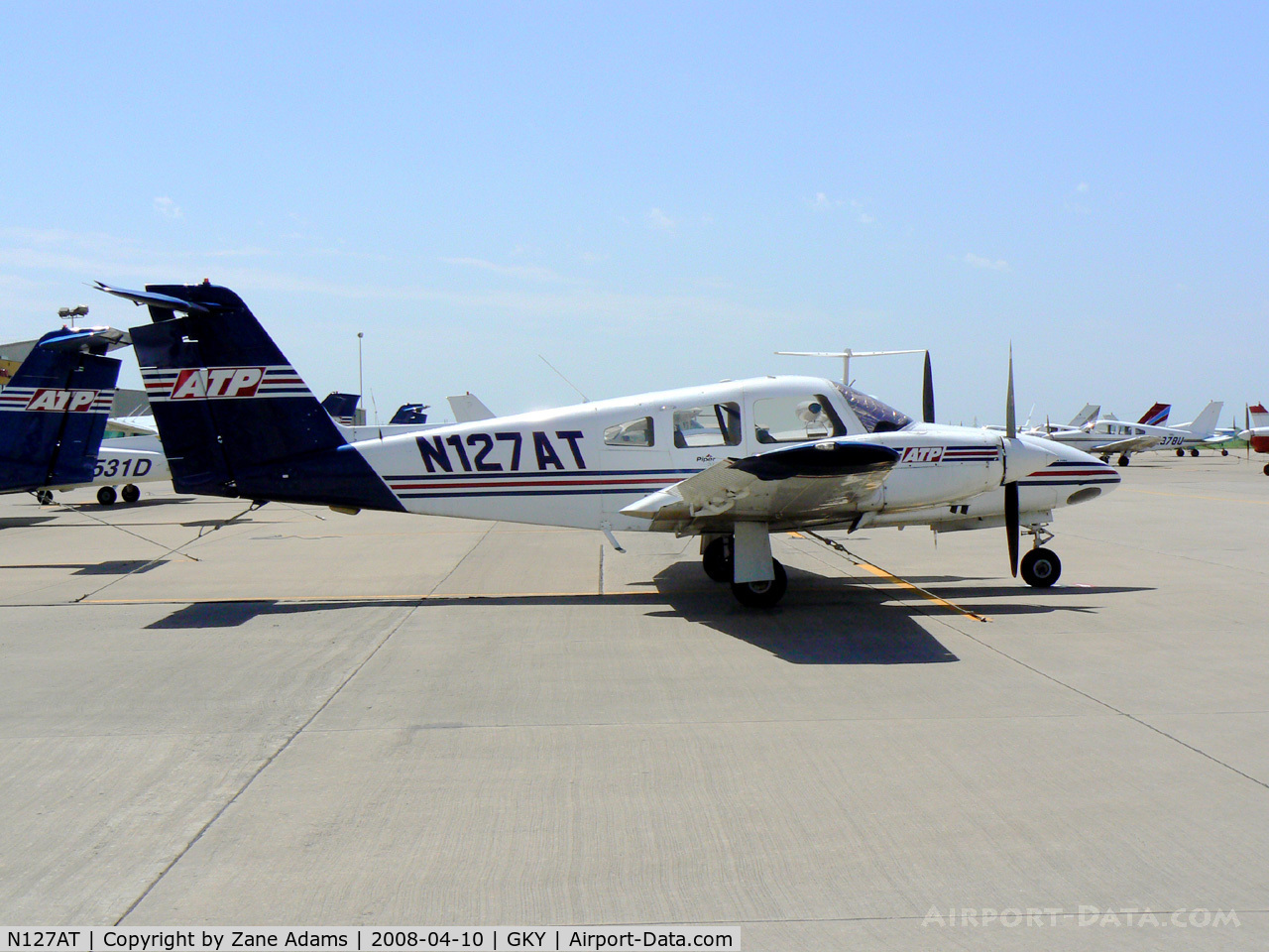 N127AT, 2000 Piper PA-44-180 Seminole C/N 4496035, ATP at Arlington Municipal
