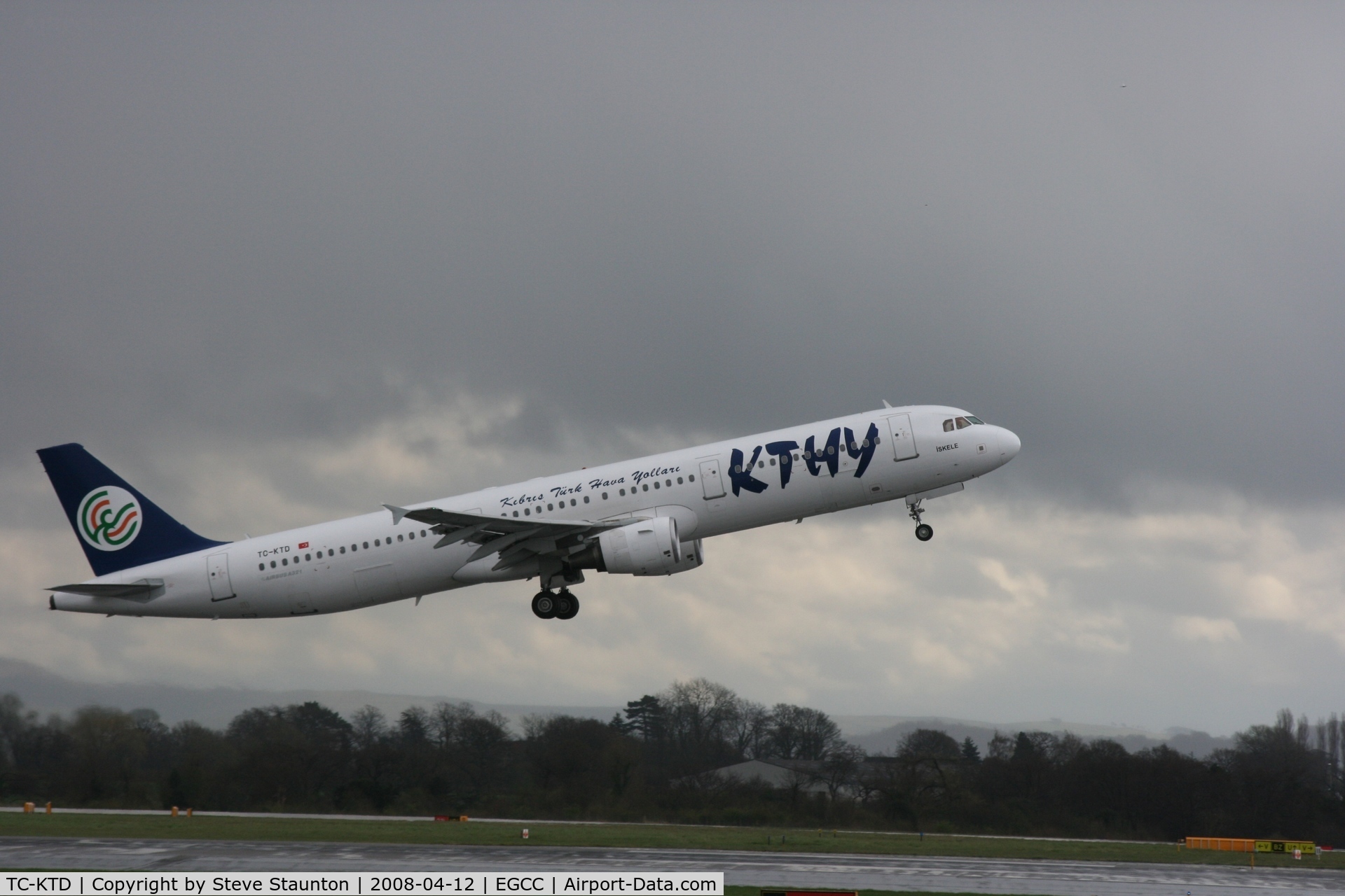TC-KTD, 2003 Airbus A321-211 C/N 2117, Taken at Manchester Airport on a typical showery April day