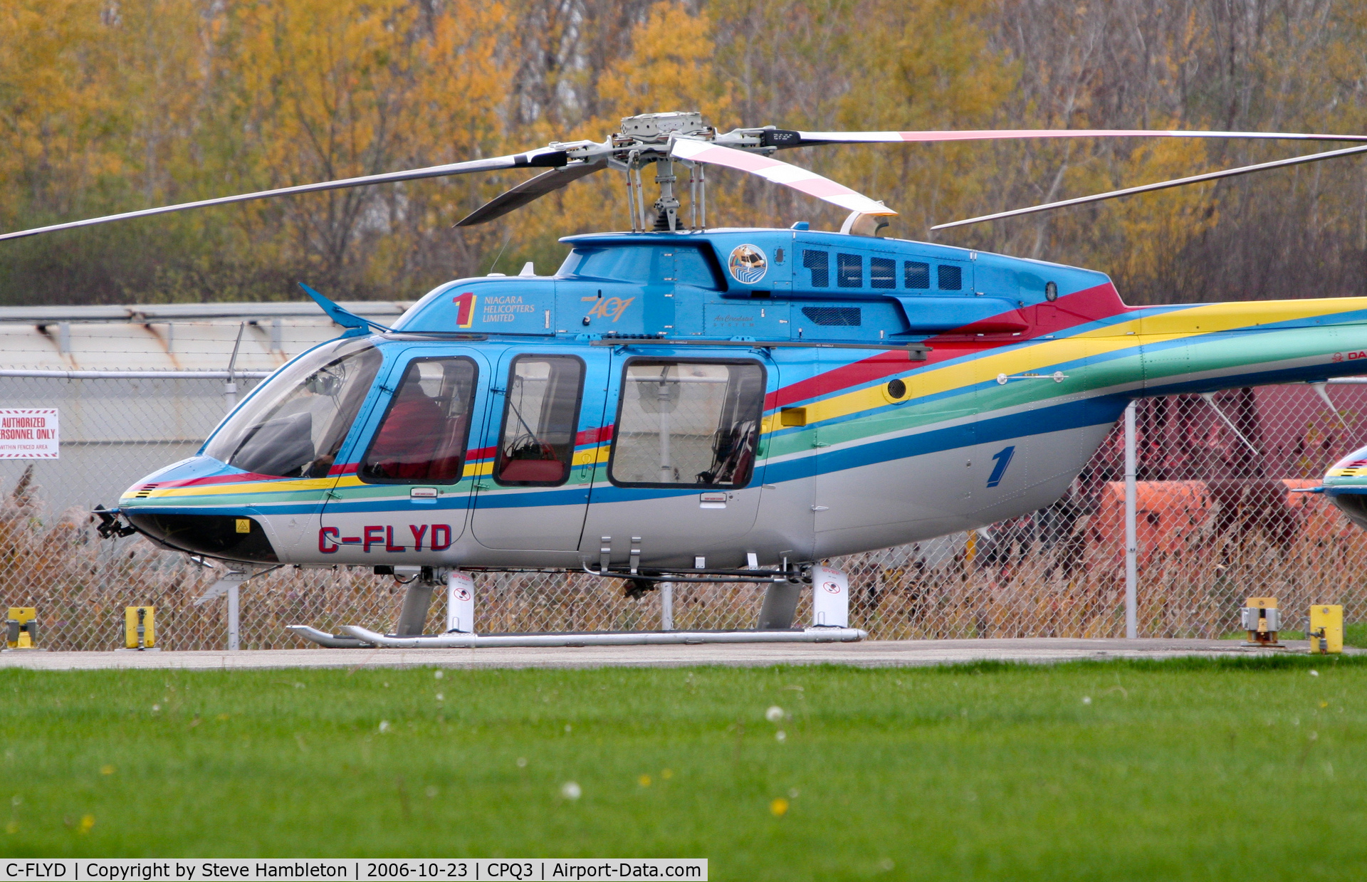 C-FLYD, 1996 Bell 407 C/N 53014, Bell 407 of Niagara Helicopters at Niagara Heliport