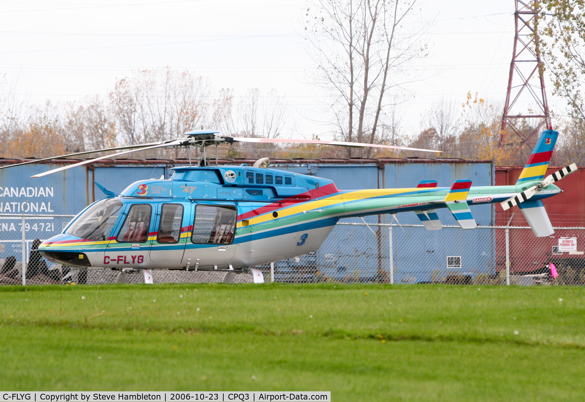 C-FLYG, 1996 Bell 407 C/N 53033, Bell 407 of Niagara Helicopters at Niagara Heliport