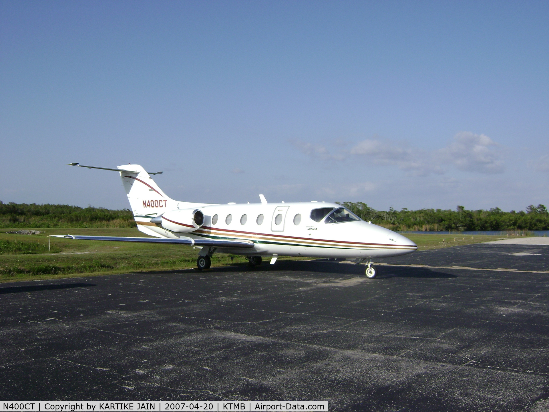 N400CT, 1998 Beechjet 400A C/N RK-179, RAYTHEON JET AT MARCO ISLAND AIRPORT