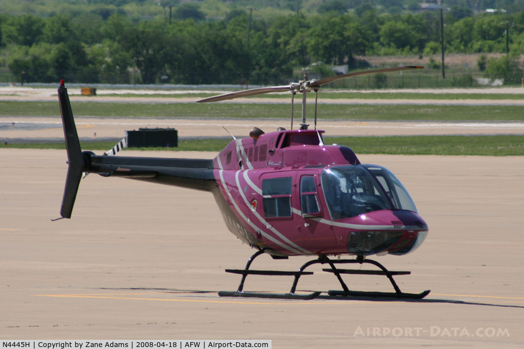 N4445H, 1998 Bell 206B C/N 4493, At Alliance - Ft Worth