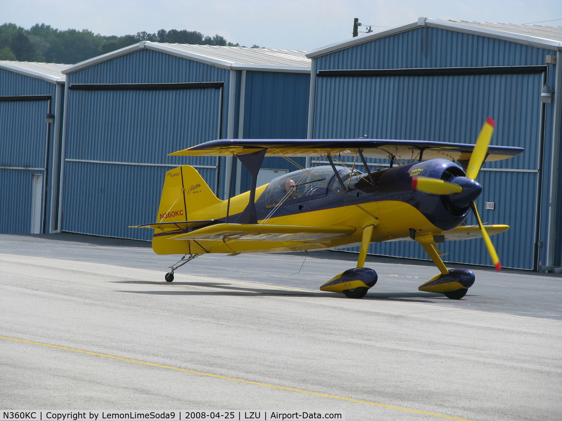 N360KC, 1999 Pitts Model 12 C/N 002, Just another day at the airport.