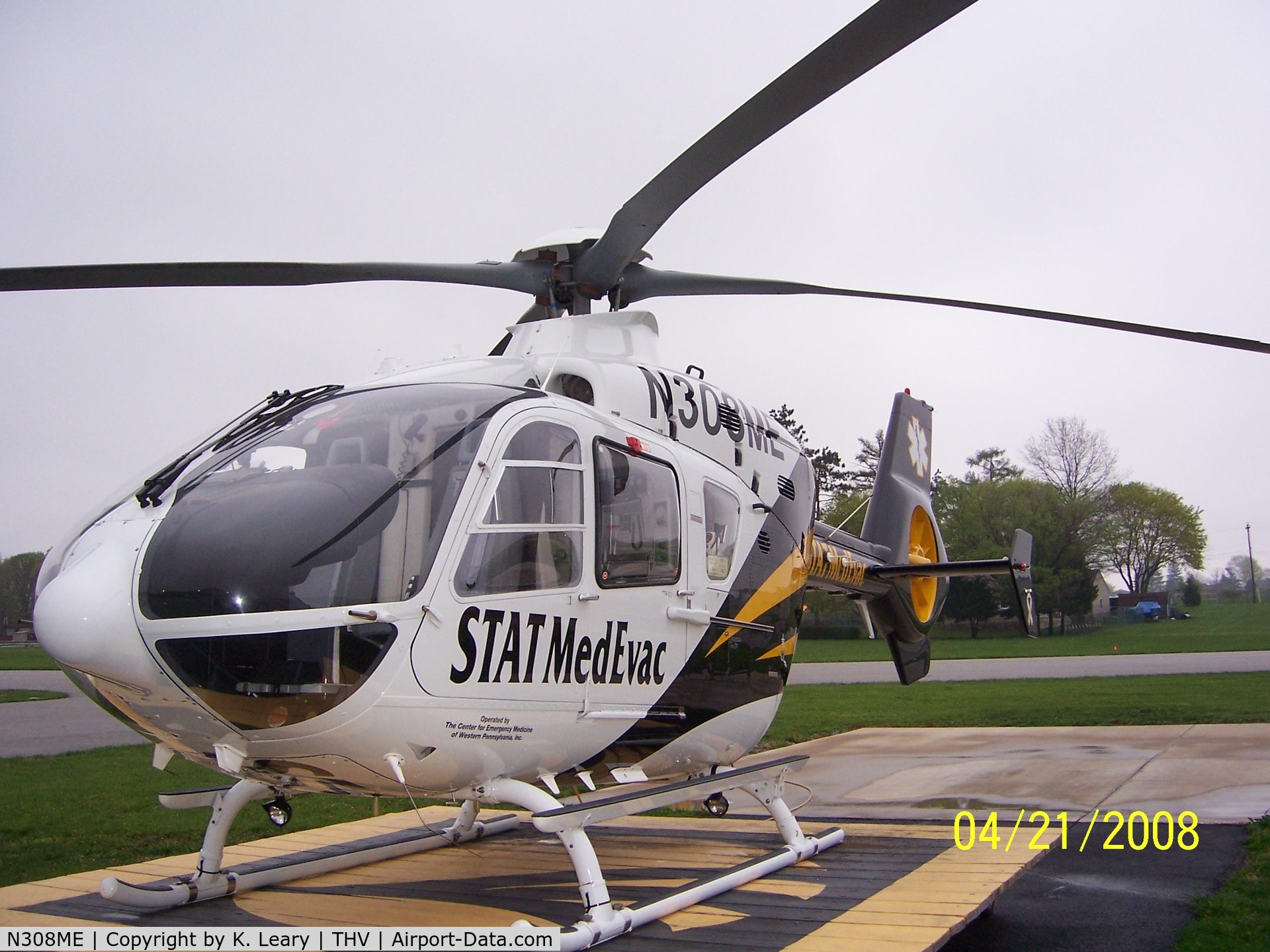 N308ME, 2006 Eurocopter EC-135T-2+ C/N 0502, Stat Medevac 13 at York Airport