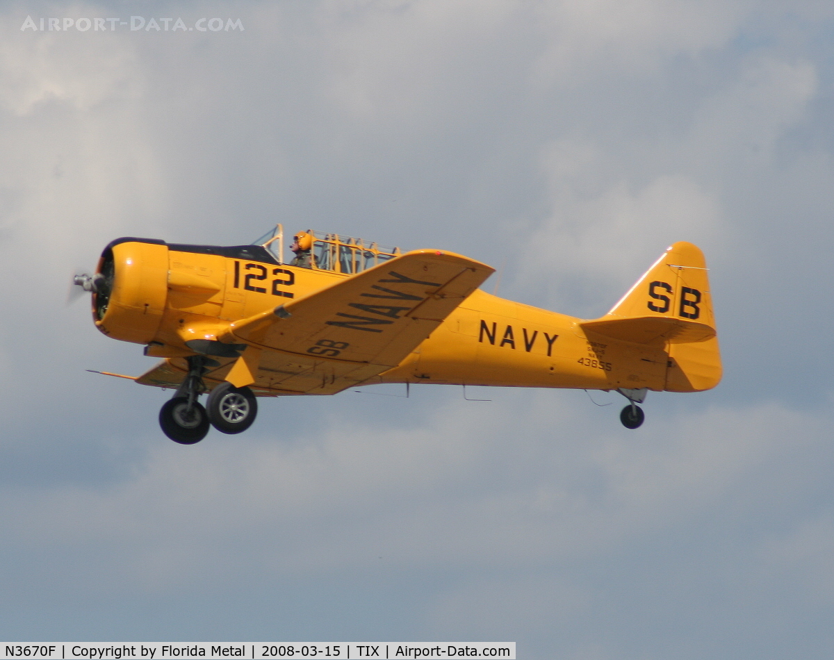 N3670F, North American SNJ-5 Texan Texan C/N 43855, SNJ-5
