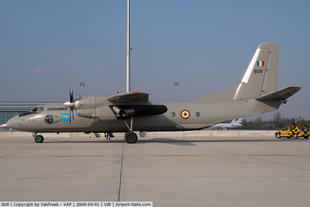 809, Antonov An-26 C/N 47313809, Romanian Air Force Antonov 26