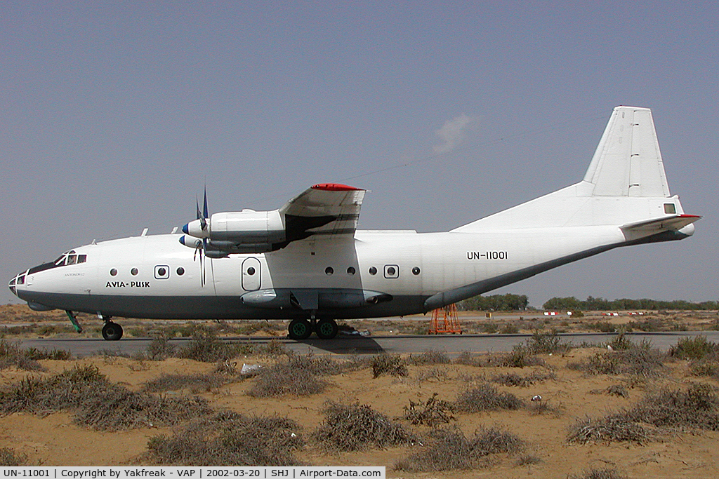 UN-11001, 1965 Antonov An-12 C/N 5343408, Avia Pusk Antonov 12