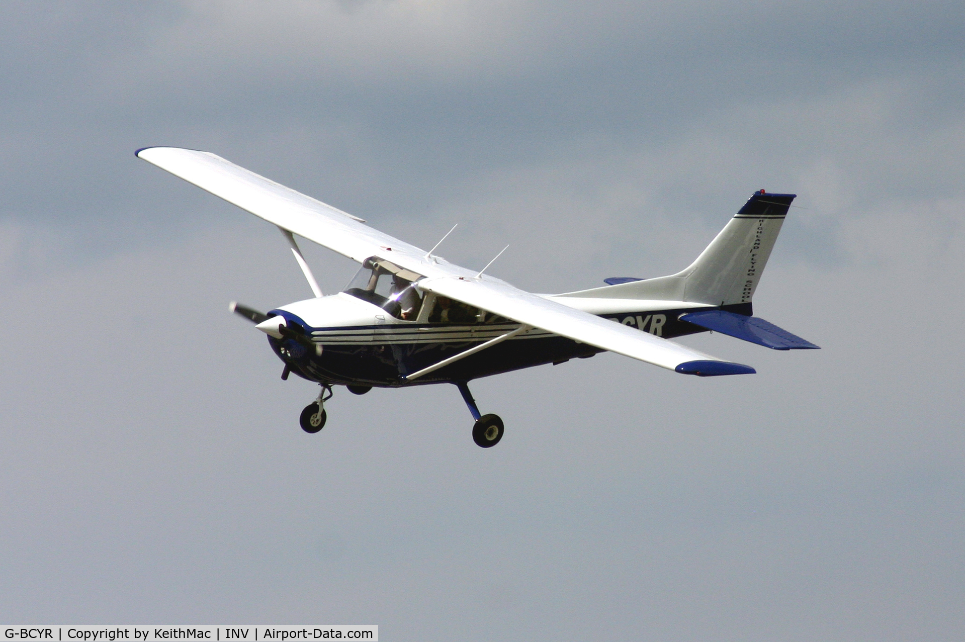 G-BCYR, 1975 Reims F172M Skyhawk Skyhawk C/N 1288, Highland Flying School's G-BCYR at Inverness 2006.