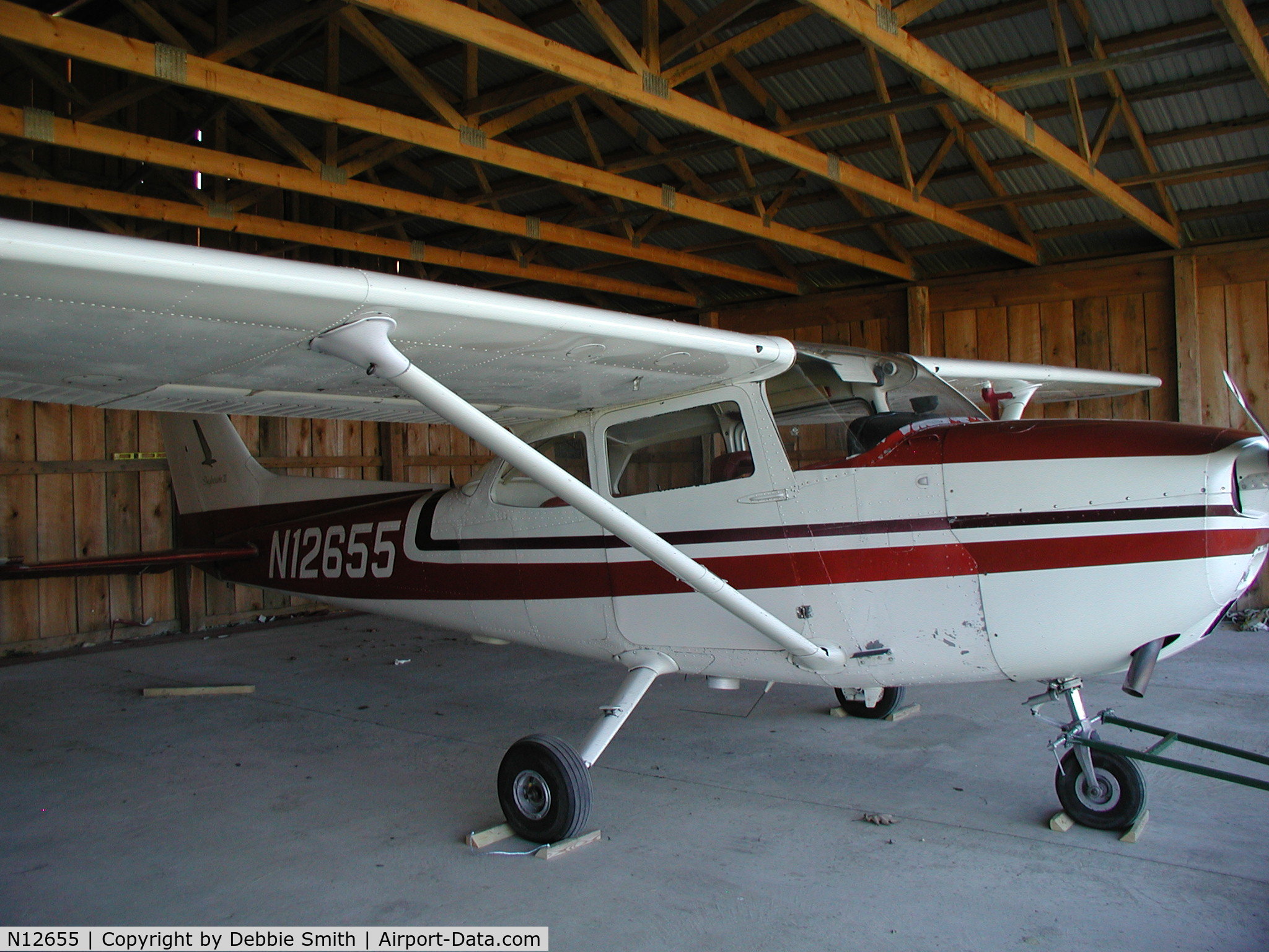 N12655, 1973 Cessna 172M C/N 17262150, Before paint