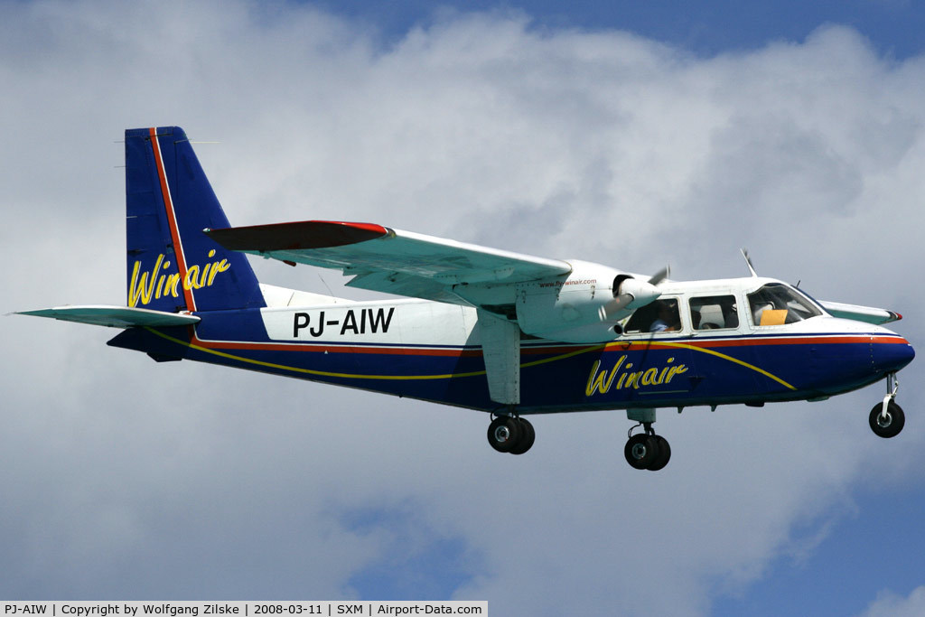 PJ-AIW, 1987 Pilatus Britten-Norman BN-2A-26 Islander C/N 2038B, visitor