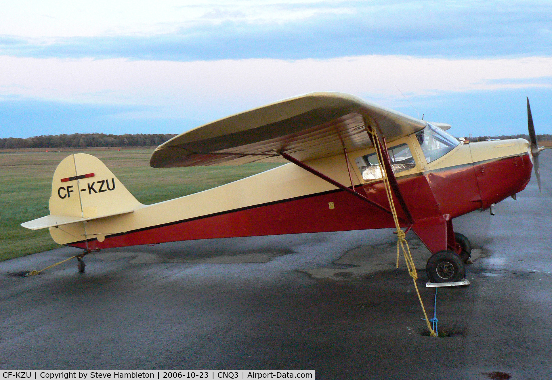 CF-KZU, 1946 Taylorcraft BC12-D C/N 9628, At Welland, Niagara Central, ON
