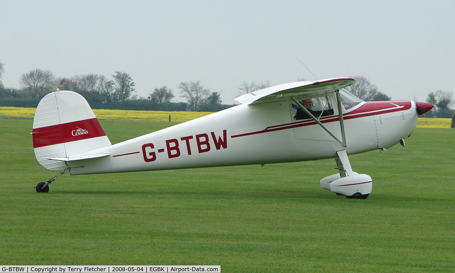 G-BTBW, 1947 Cessna 120 C/N 14220, Classic Cessna 120 is now based at Sywell