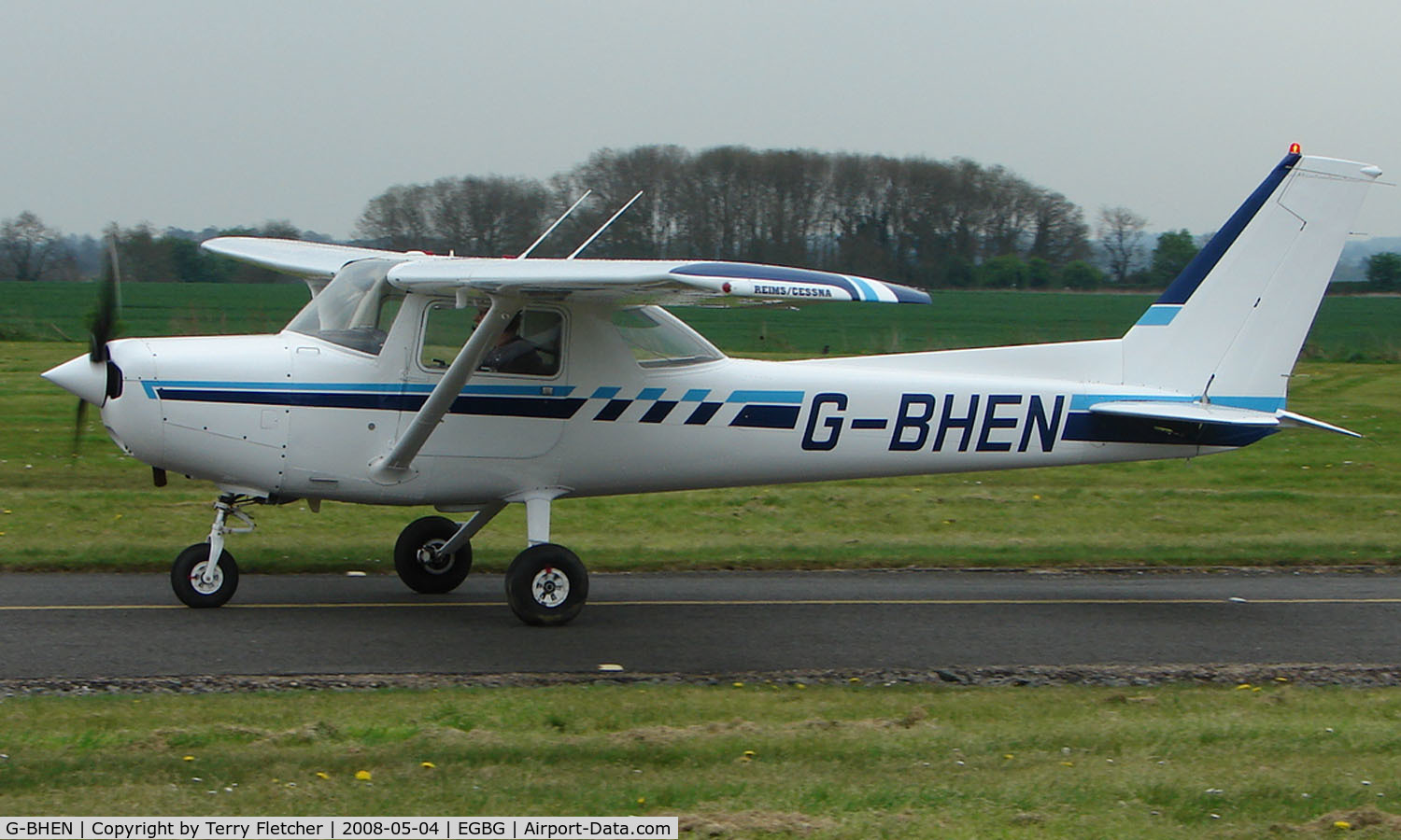 G-BHEN, 1980 Reims FA152 Aerobat C/N 0363, at Leicester Airport