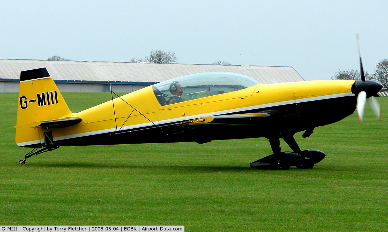 G-MIII, 1995 Extra EA-300L C/N 013, part of the Sywell GA scene on Tiger Moth Fly-in Day in May 2008