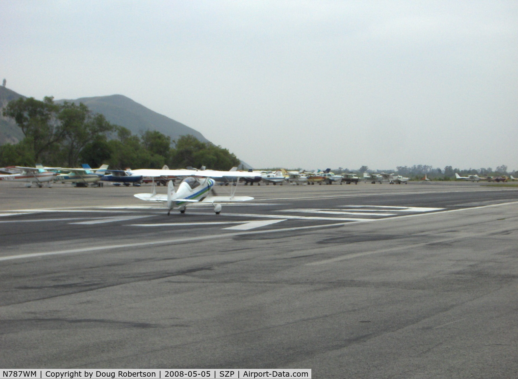 N787WM, 1993 Stolp SA-750 Acroduster Too C/N SA750-083176JC, 1993 Causey ACRODUSTER II, Lycoming AEIO-360 180 Hp, takeoff roll Rwy 22