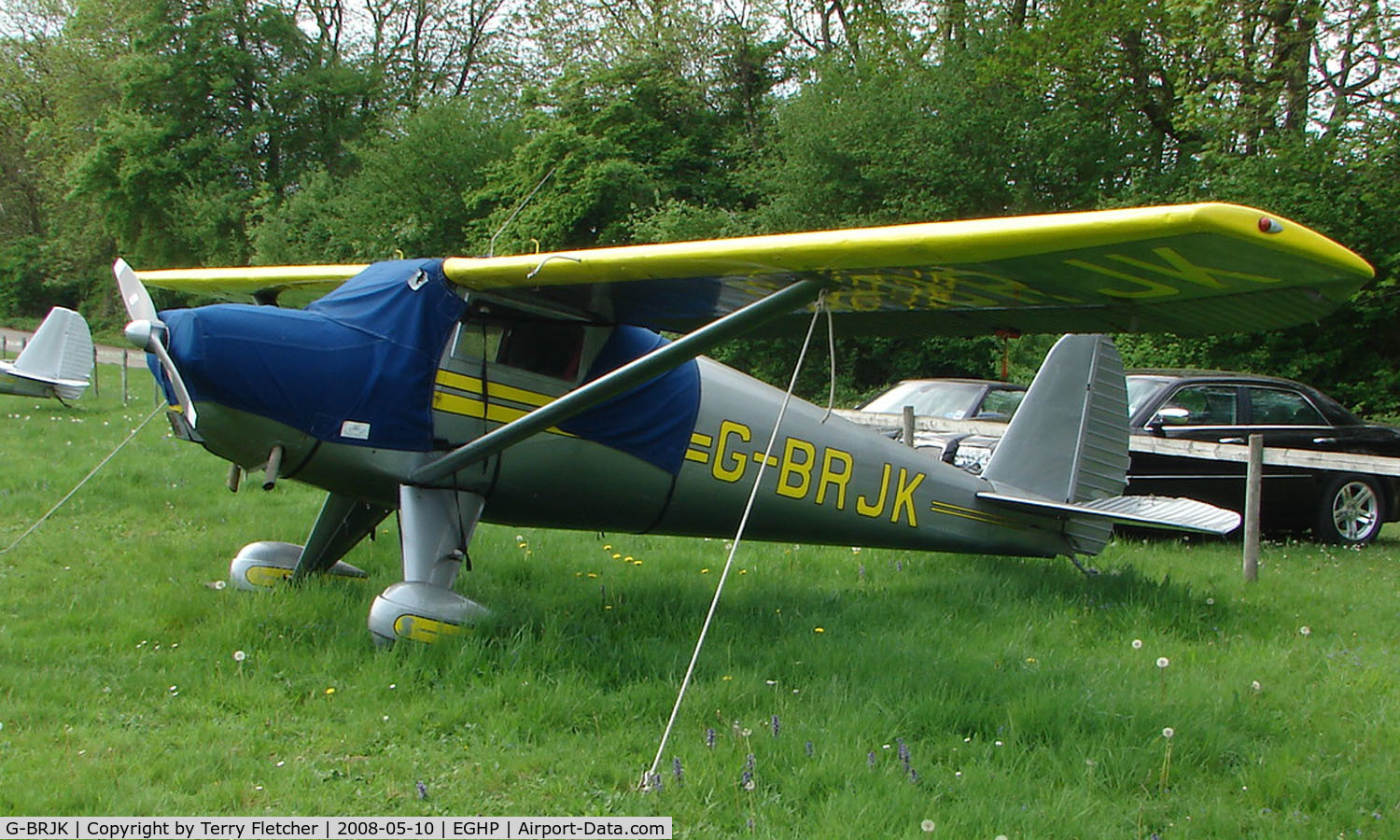 G-BRJK, 1946 Luscombe 8A Silvaire C/N 4205, A very pleasant general Aviation day at Popham in rural UK
