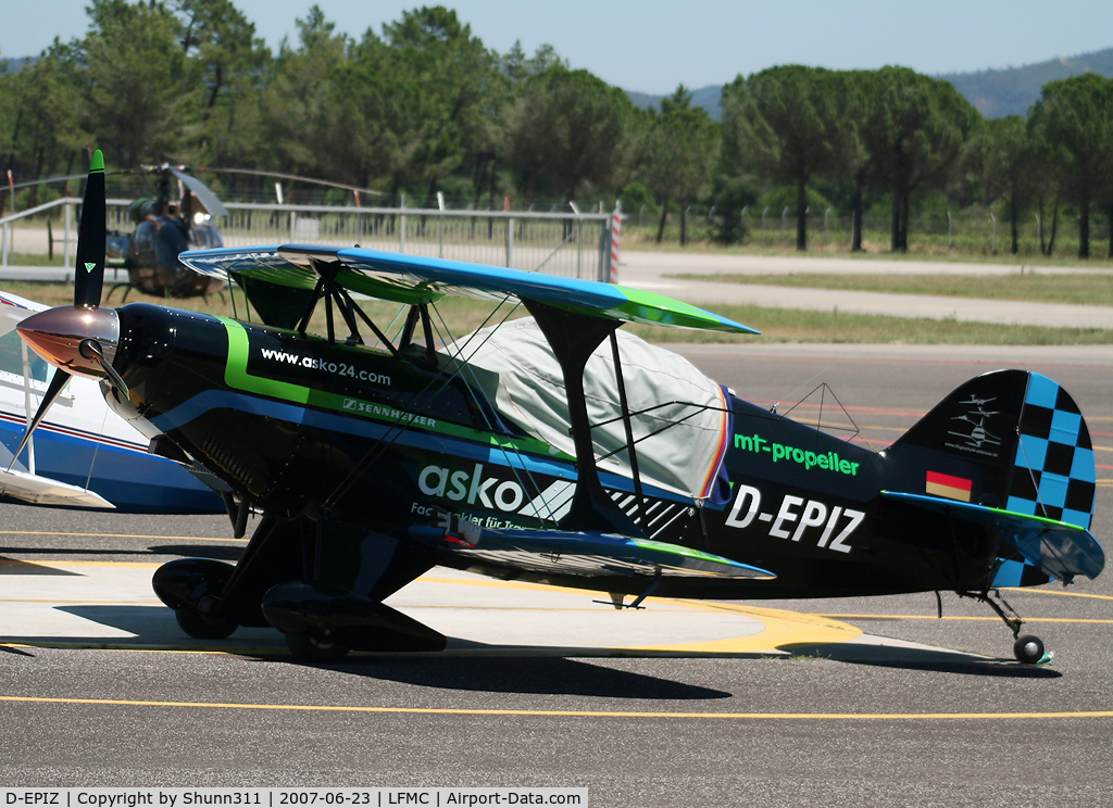 D-EPIZ, 1972 Aerotek Pitts S-2A Special Special C/N 2019, Used as a demo during LFMC Airshow 2007