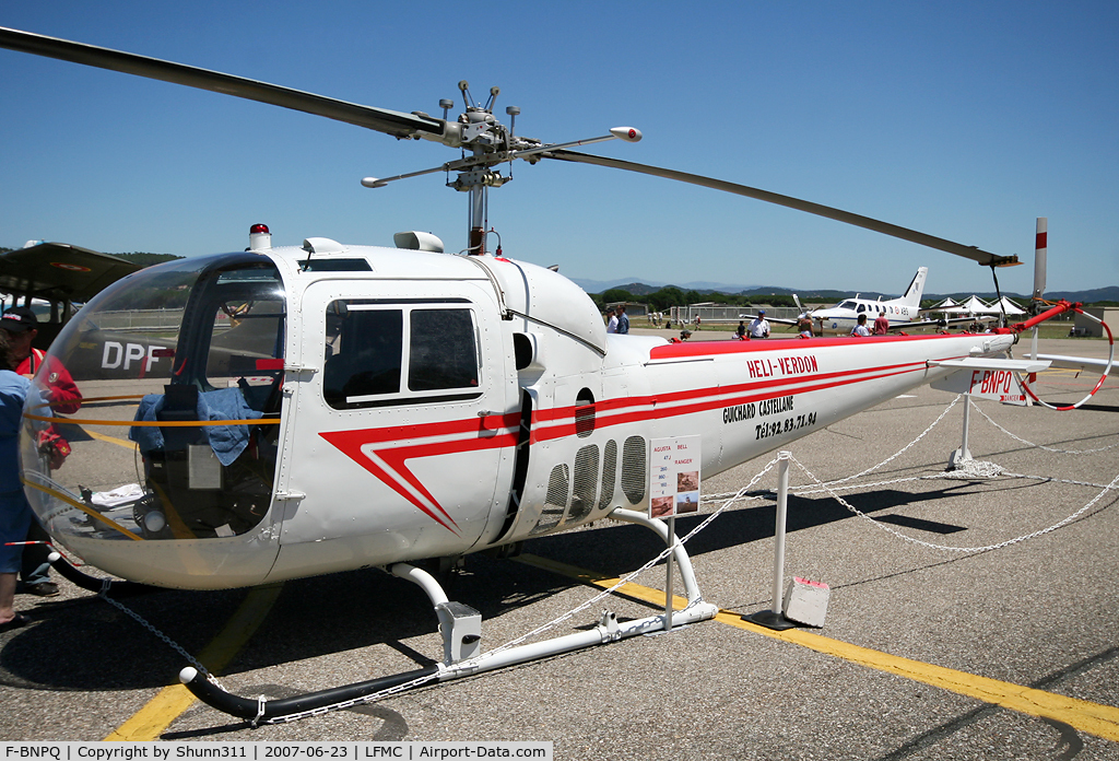 F-BNPQ, Bell 47J C/N 1425, Displayed during LFMC Airshow 2007