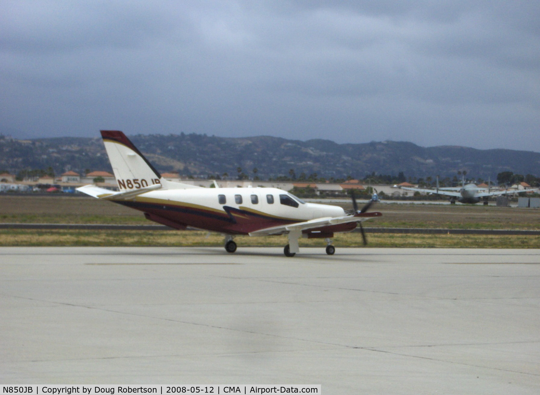 N850JB, 2006 Socata TBM-700 C/N 365, 2006 SOCATA TBM 700N (TBM 850), one Pratt & Whitney (Canada) PT6A-66D turboprop flat rated at 850 shp (limited to 700 shp for takeoff & landing), taxi