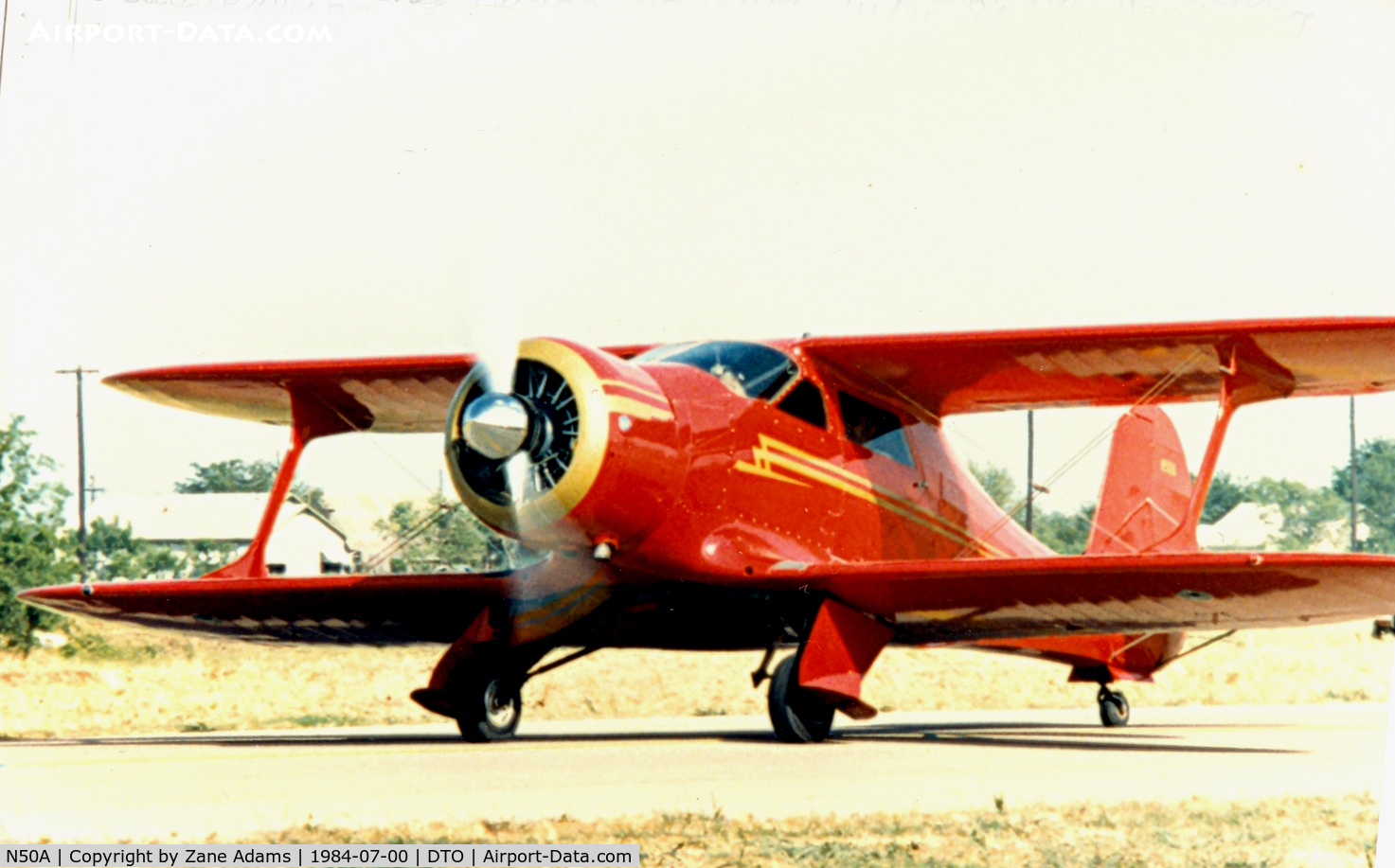 N50A, 1939 Beech D17S Staggerwing C/N 271, Beech Staggerwing at Denton Municipal