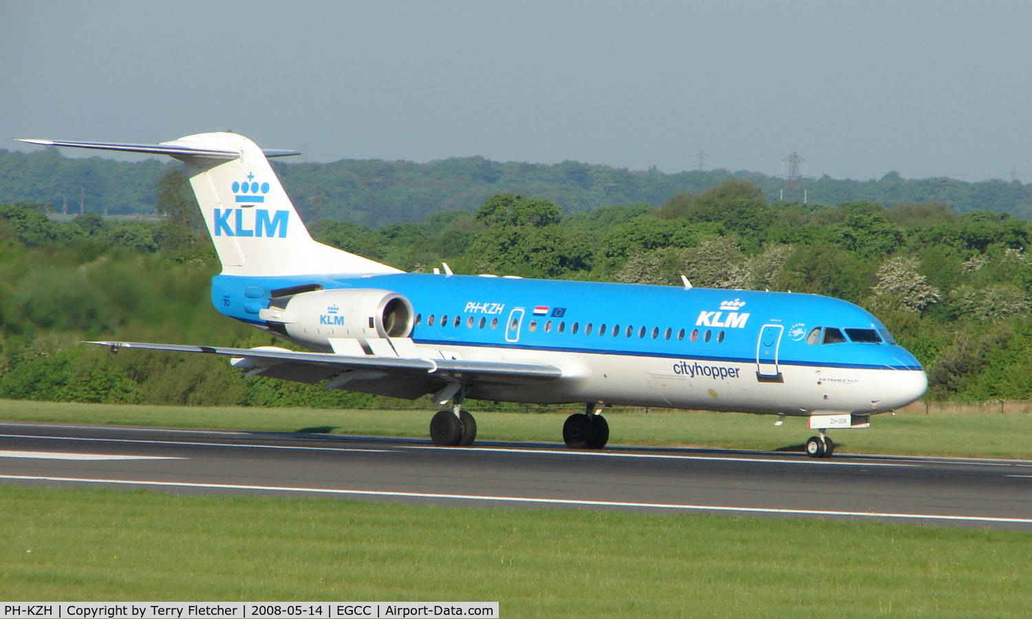 PH-KZH, 1997 Fokker 70 (F-28-0070) C/N 11583, Some of the typical traffic that can be seen at Manchester (Ringway)  International