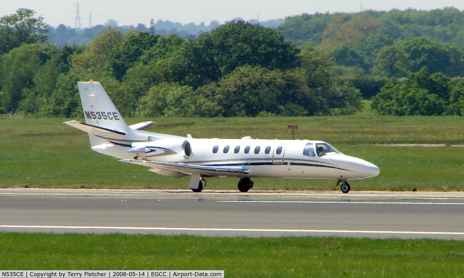 N535CE, 2003 Cessna 560 Citation Encore C/N 560-0635, Some of the typical traffic that can be seen at Manchester (Ringway)  International